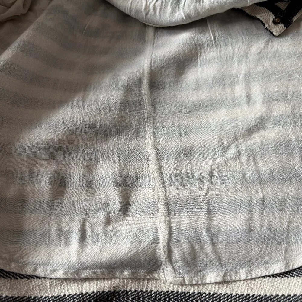 Sz8 Anthro Greylin Woven Chevron Striped Circle Skirt - Picture 7 of 12